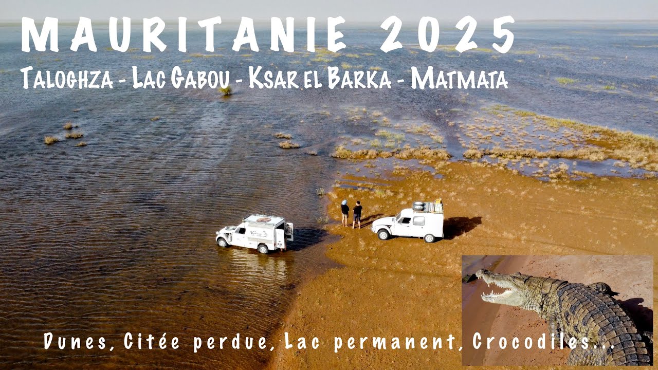 Ep. 2/3 Deux 2CV 4x4 en Mauritanie. Dunes, lacs, crocodiles et sites néolithiques... LE SAHARA.