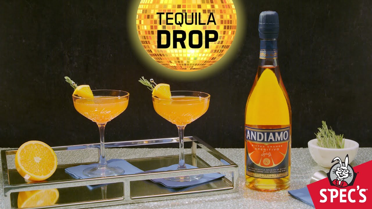 Easy New Year's Tequila & Sparkling Wine Cocktail | Tequila Drop Recipe
