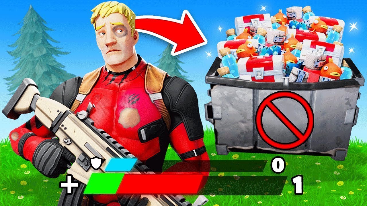 Fortnite men jeg MÅ IKKE bruge heals! 😱 (No Healing Challenge)