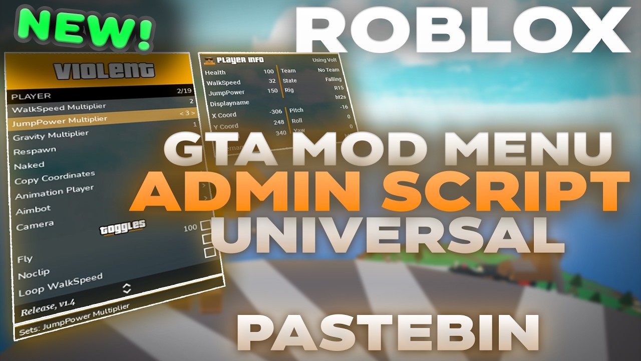Roblox Universal ADMIN Script - Violent Mod Menu Script Hub (Pastebin 2026)