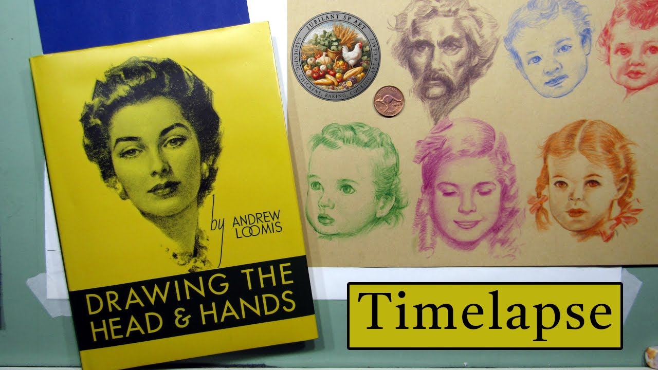 Studying Loomis, Six Timelapse Sketches Using Budget Pencils