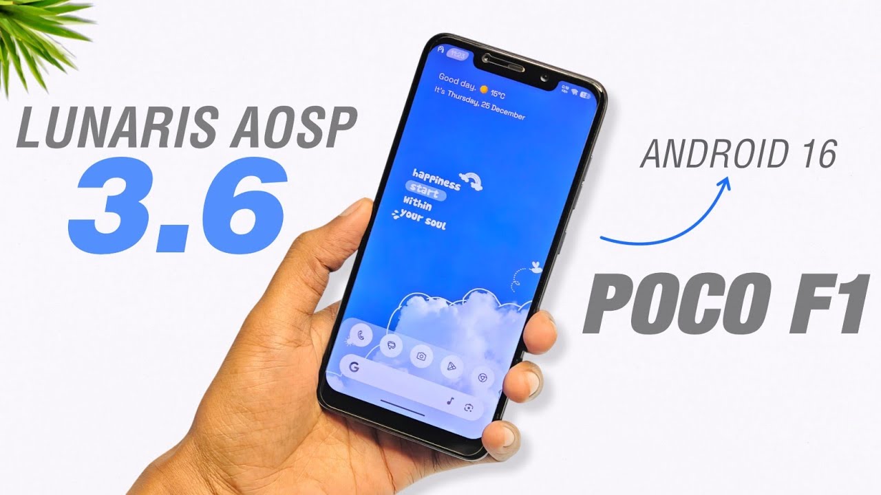 POCO F1 - Lunaris AOSP 3.6 Android 16 Update | Video Wallpaper, Wallpaper Glymps And More
