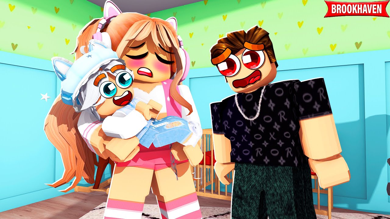 EU e a VICKOBABY VAMOS ser PAIS no BROOKHAVEN! - ROBLOX - Feat: @vick.barbosa​