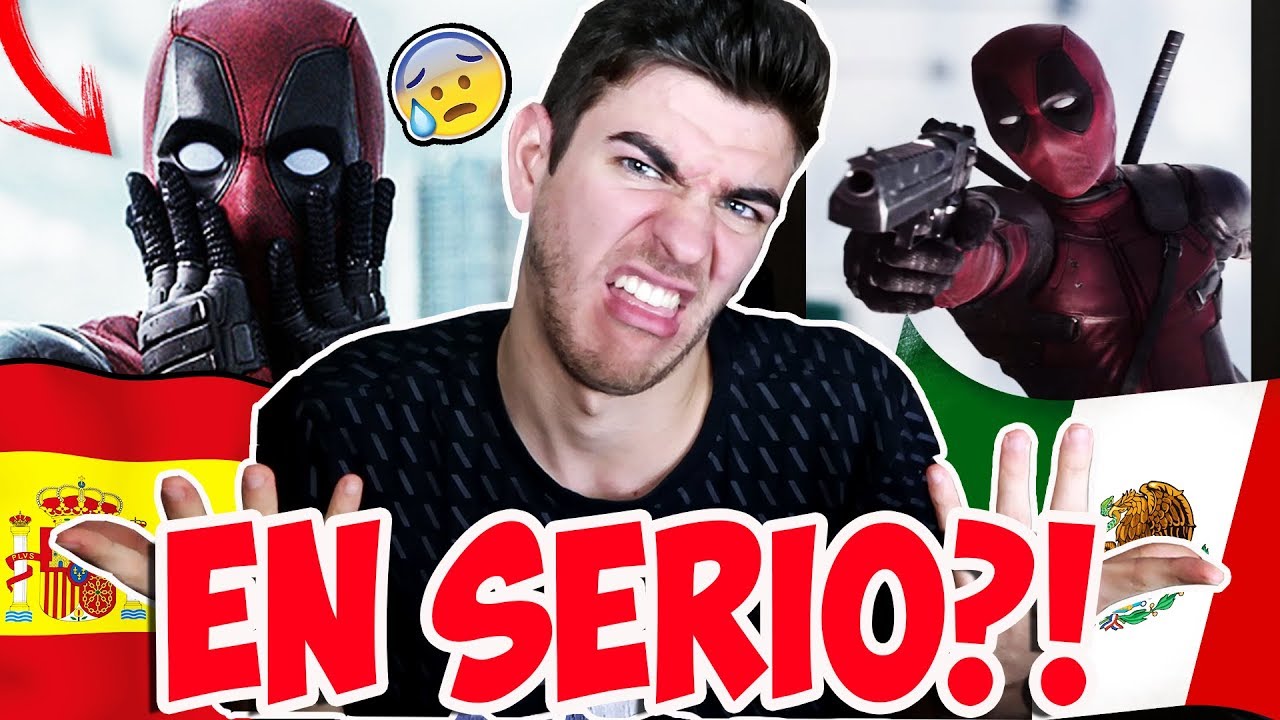 ESPAÑOL REACCIONA AL DOBLAJE LATINO VS ESPAÑOL de DEADPOOL 😨 *NO ME ESPERABA ESTO...*