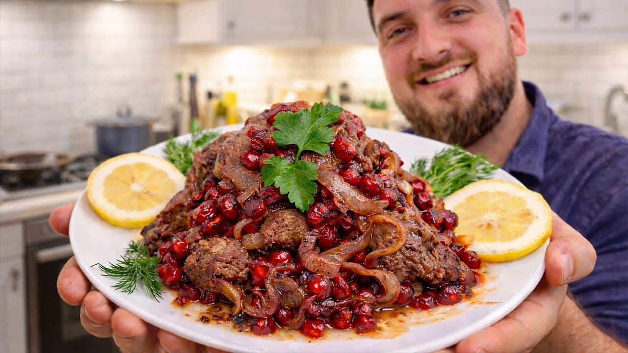 👉 Нар говурмасы — мясо с гранатом по-азербайджански 🍷🔥