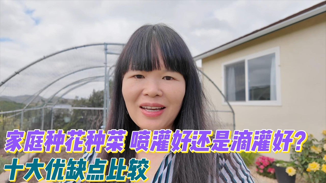 家庭种花种菜，喷灌好还是滴灌好？十大优缺点比较。你可能想不到！