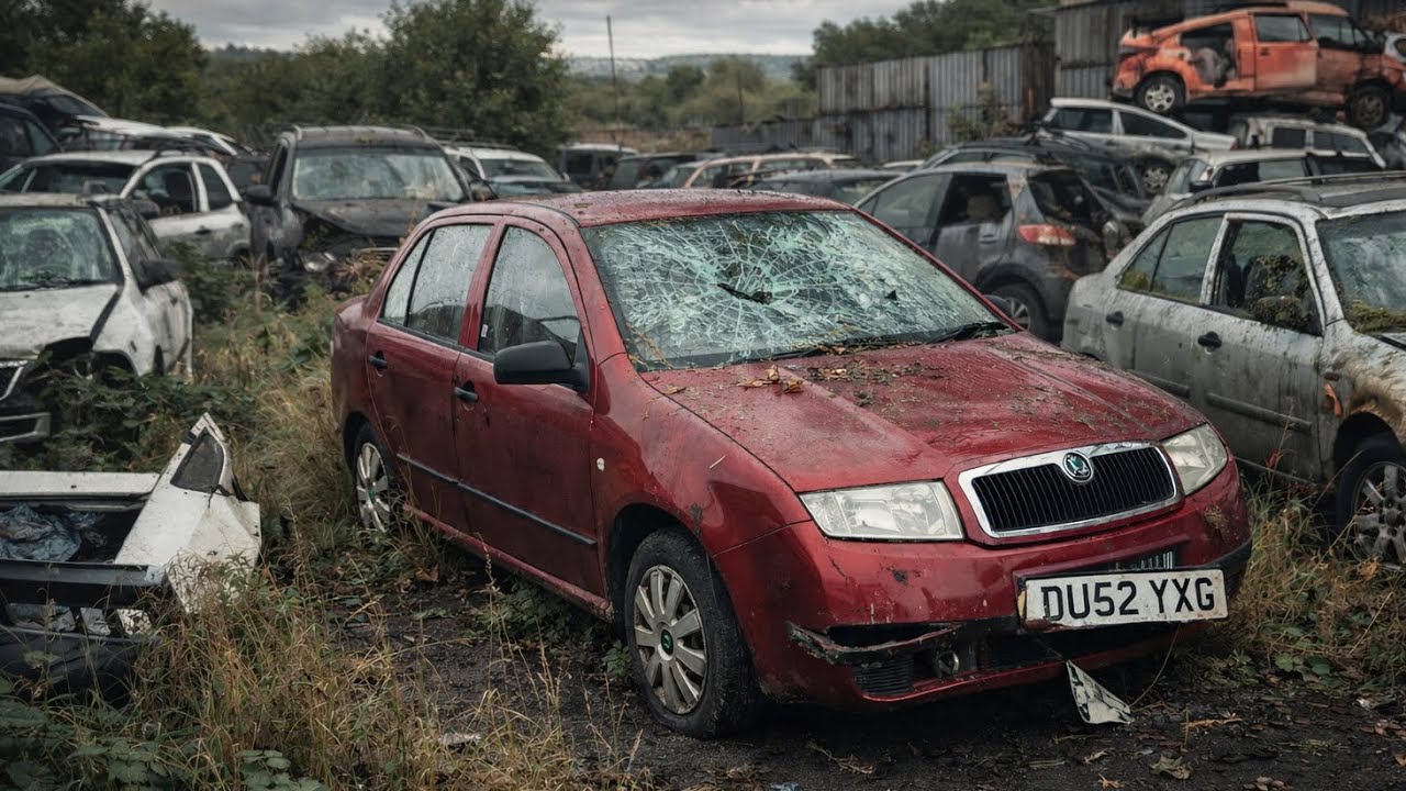 I BOUGHT A WRECKED ABANDONED SKODA FABIA THAT WAS LEFT IN A BARN TO ROT FOR MONTHS! *VERY MOULDY!!*