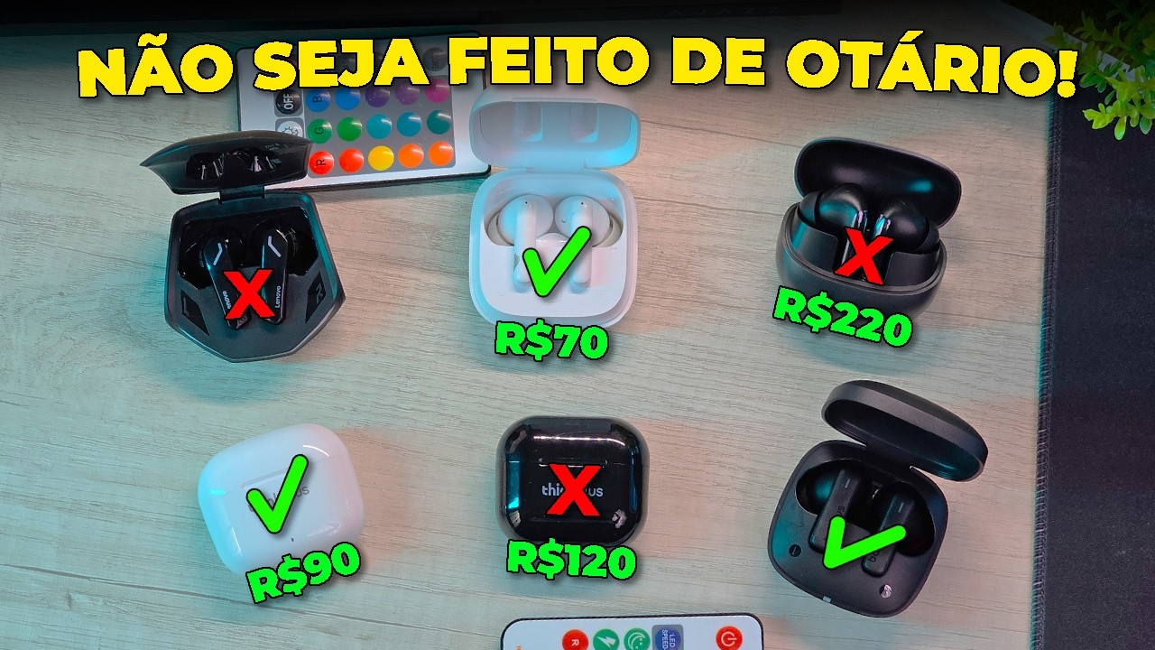 TESTEI os Fones Bluetooth MAIS RECOMENDADOS de 2025 – esses são os que REALMENTE valem a pena!