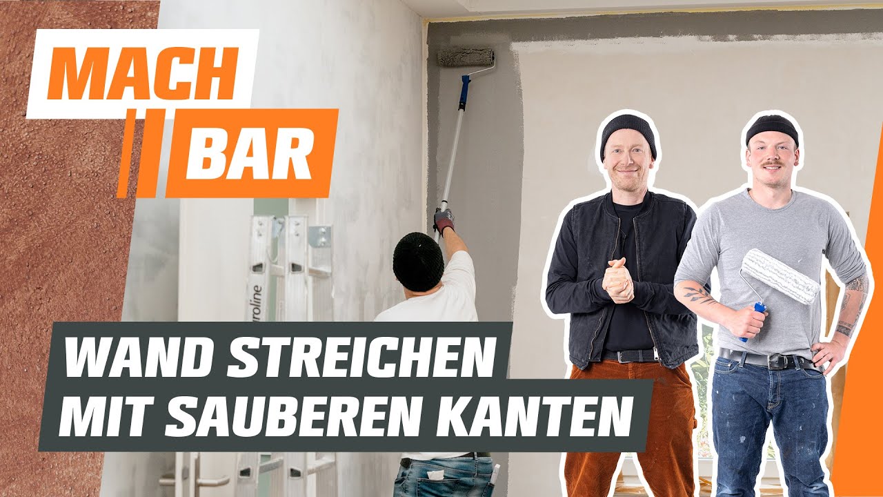 Wand streichen mit sauberen Kanten | OBI
