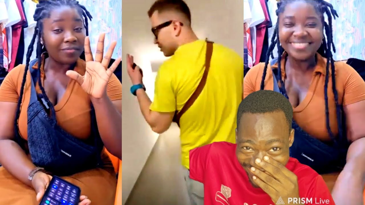 Wow ♥️ Russian man meets his meter as this Ghanaian lady teaches him a lesson after he approached he
