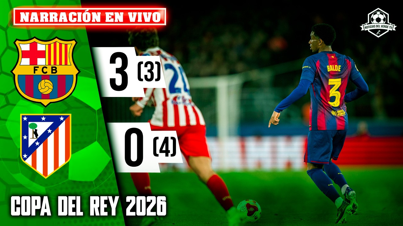 🔴 BARCELONA VS ATLETICO MADRID EN VIVO / JUEGA LAMINE YAMAL SEMIFINAL COPA DEL REY