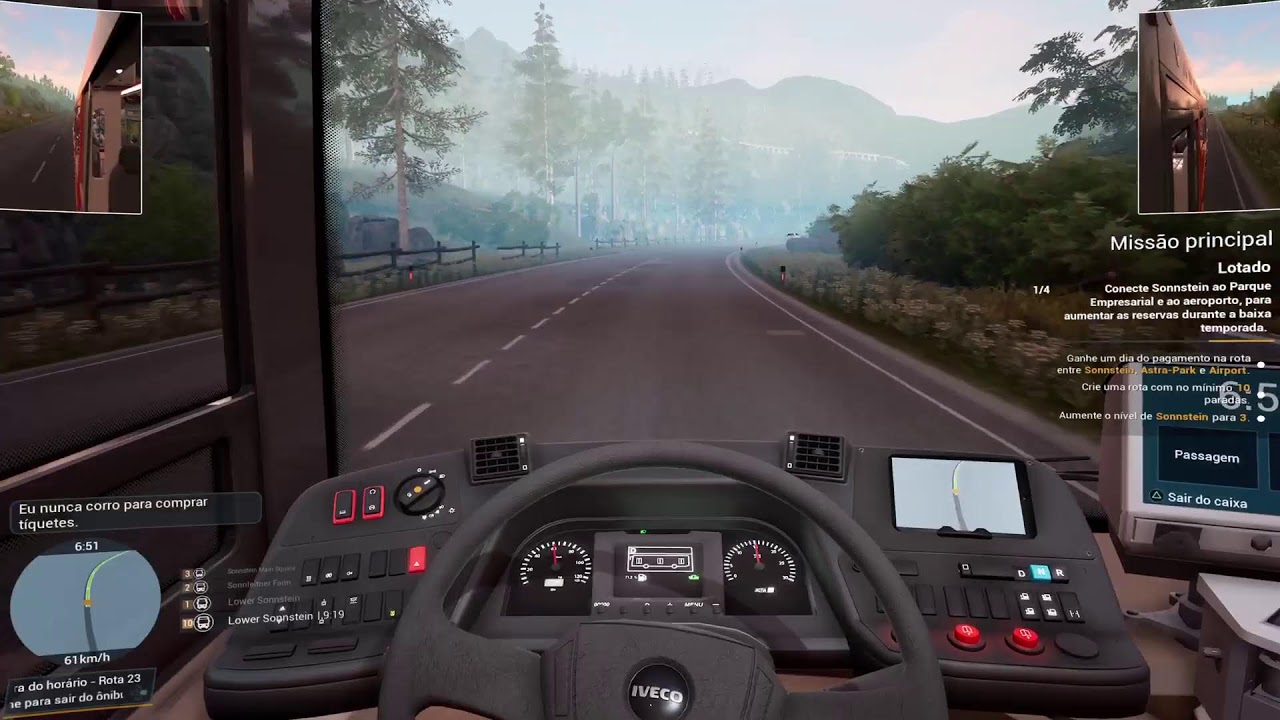 Bus Simulator 21 PS5 Mapa Seaside Valley Missões Primárias Parte 40