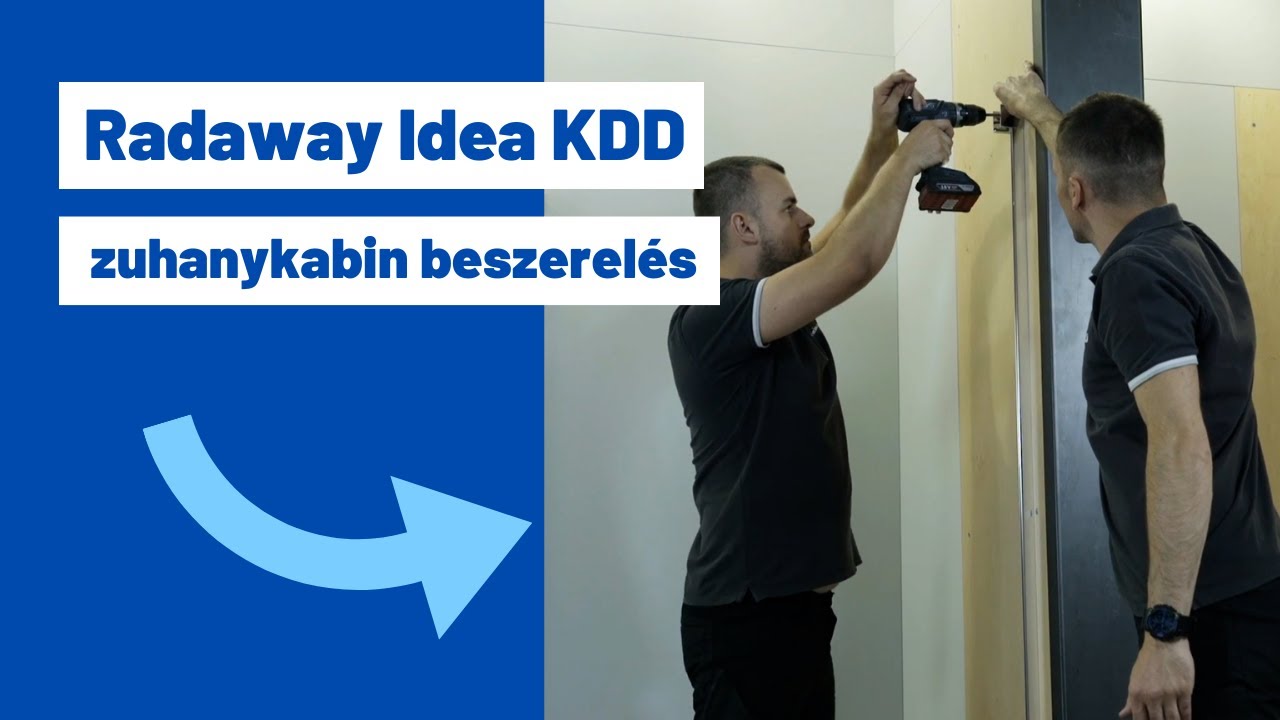 Radaway Idea KDD szögletes zuhanykabin beszerelés