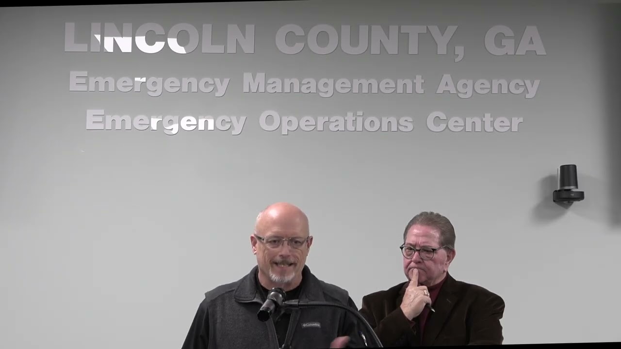 Lincoln County GA - Winter Storm Fern Briefing #1 - January 22, 2026