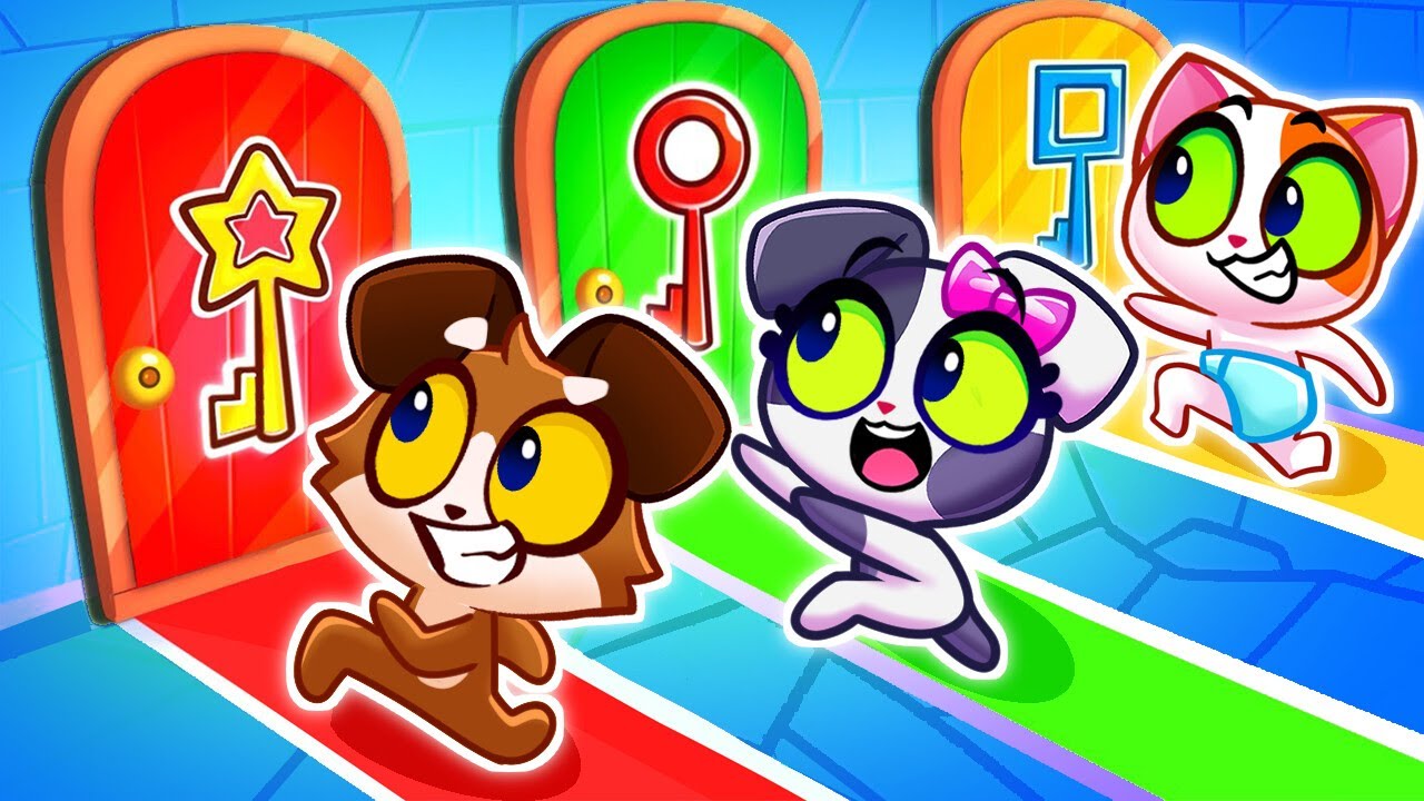 ✨ Escape Room Challenge 🗝️🚪 Magic Doors for Kids 🟧🟨🟪|| Purr-Purr Tails 🐾