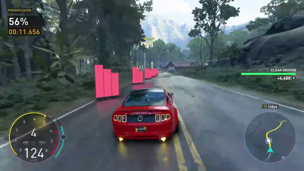 Pushing the limits in this time trial ( FORD MUSTANG GT500