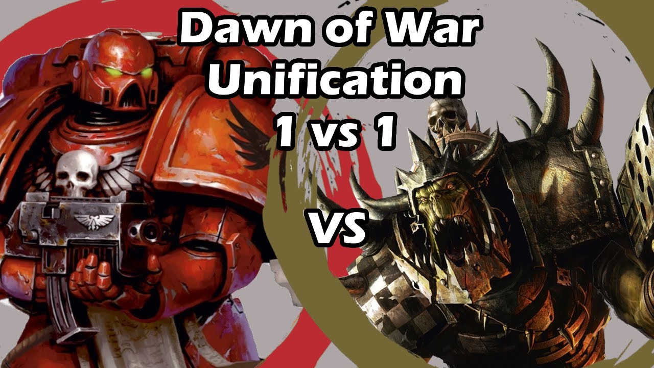 Dawn of War Unification: 1 на 1 Кровавые Ангелы (Avezearth) против Орков (Grindan)