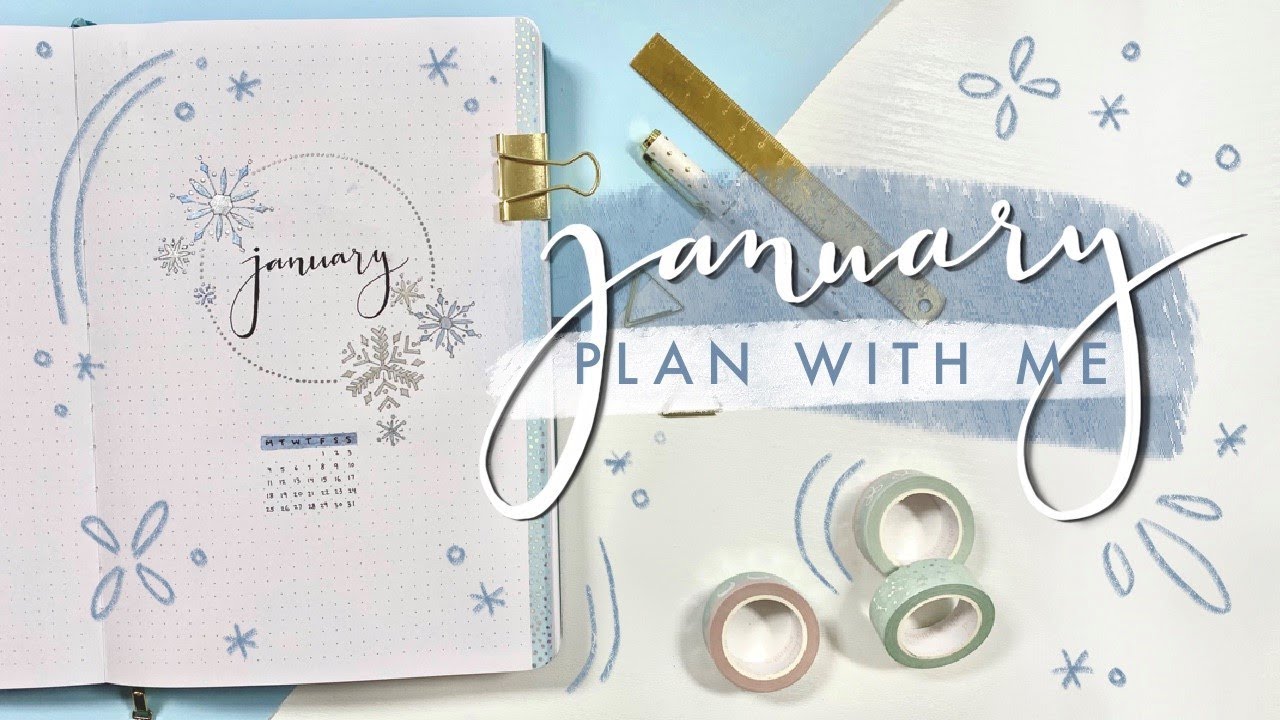 January 2021 Bullet Journal Setup | Plan With Me | BuJo Layout