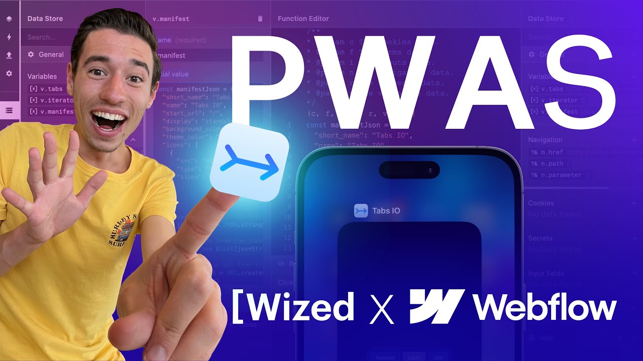 Создавайте PWA в Webflow с помощью Wized! (В Webflow нет прогрессивных веб-приложений с кодом!)