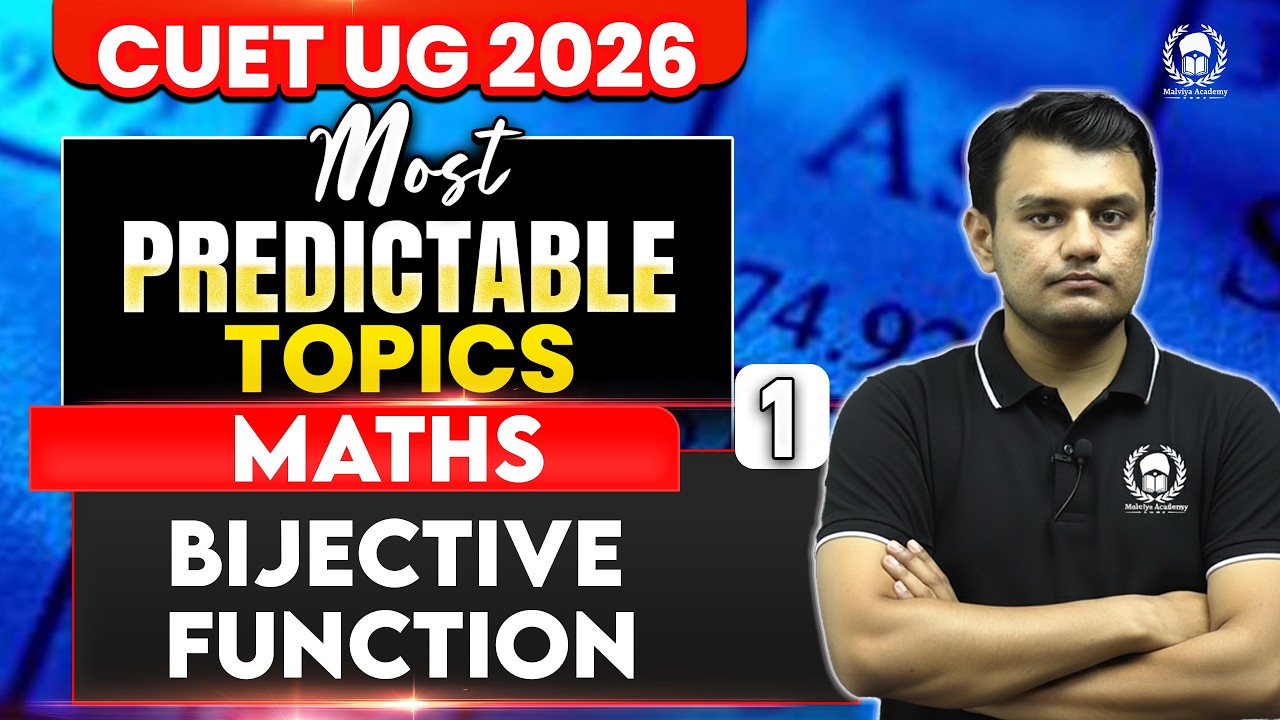 CUET UG 2026 Maths | Bijective Function | MPT - 1 | cuet ug 2026 crash course