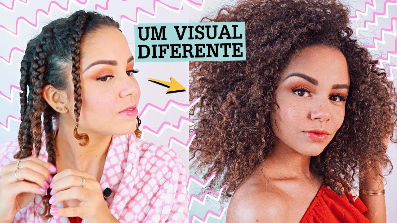 FIZ TEXTURIZAÇÃO COM TRANÇAS NO MEU CABELO! | #AnaTodoDia 12