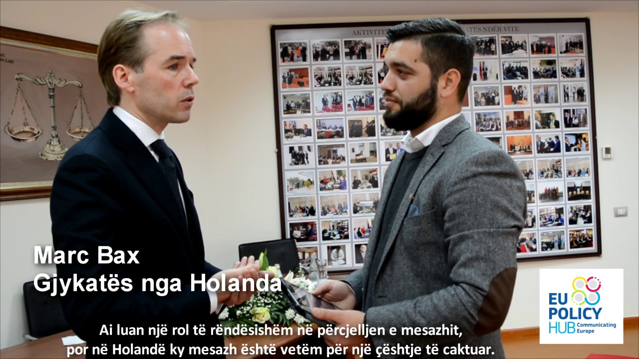 Gjykat&euml;si holandez Marc Bax p&euml;r transparenc&euml;n e gjykatave - EU Policy Hub