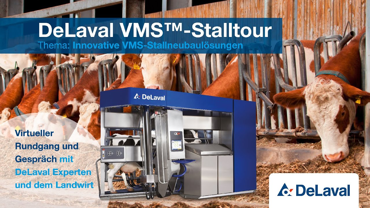 Virtuelle Stalltour durch DeLaval VMS - Betrieb - Donnerstag, 26. August, 19 Uhr