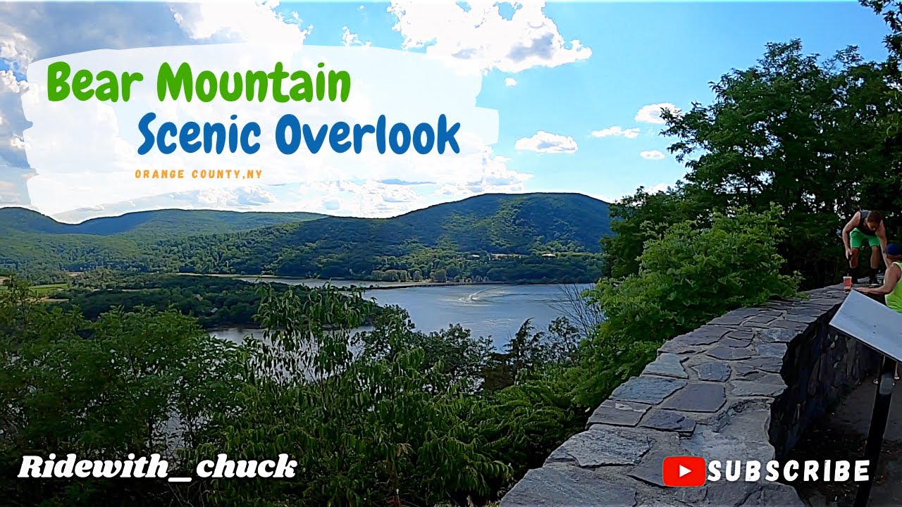 Driving down the Bear Mountain Road Pass the Scenic Overlooking the Iona Island. (S02e11)