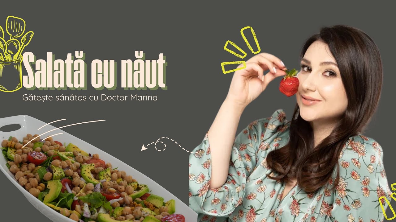 Salată vegană cu năut – rețetă rapidă, sățioasă și plină de proteine | Gătește sănătos cu Dr. Danici