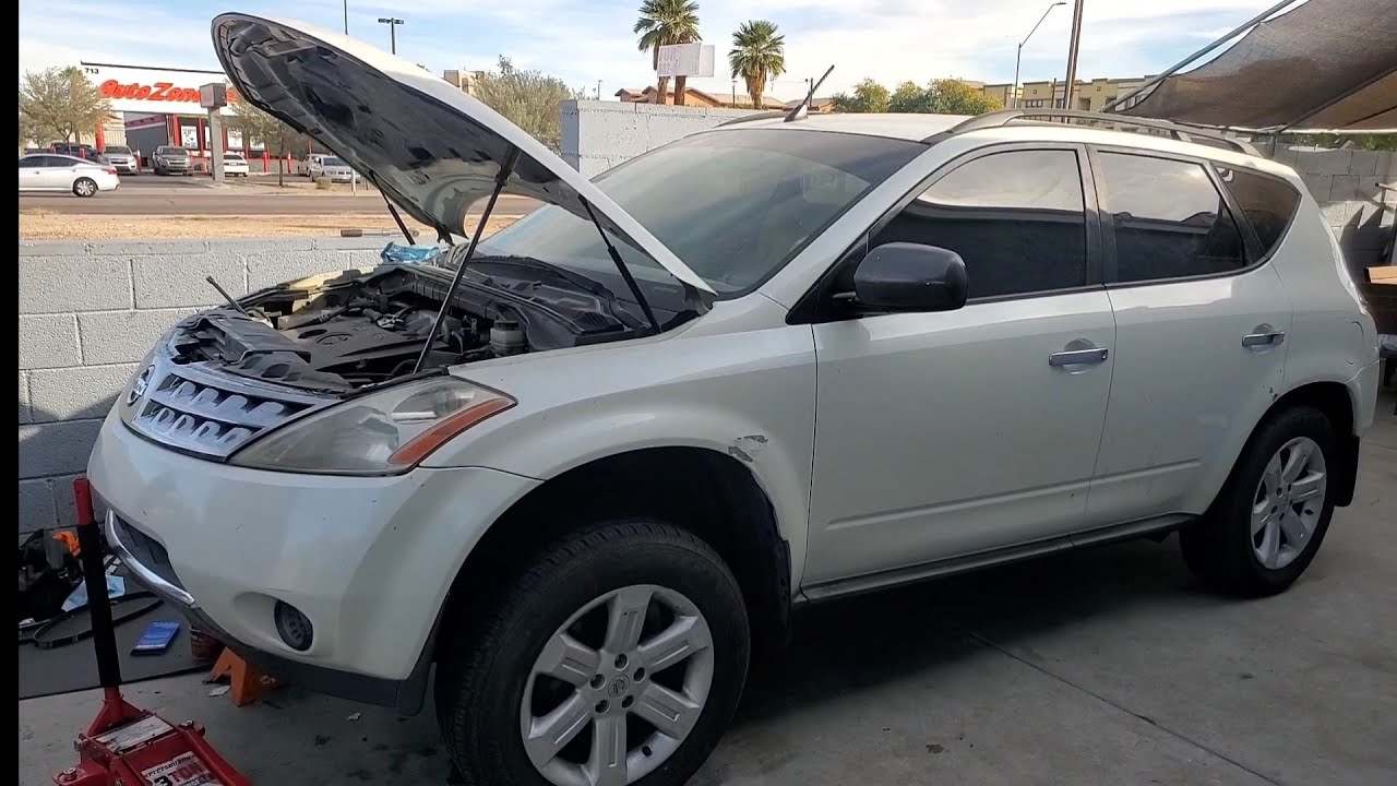 NISSAN MURANO 2006 3.5 COMO CAMBIAR LAS BANDAS O CORREAS