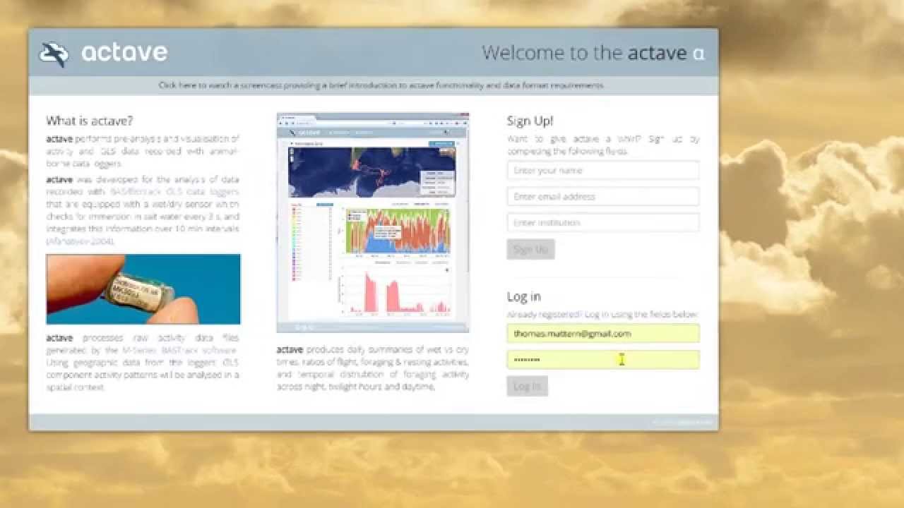 actave.net - screencast, part 1: Upload Data