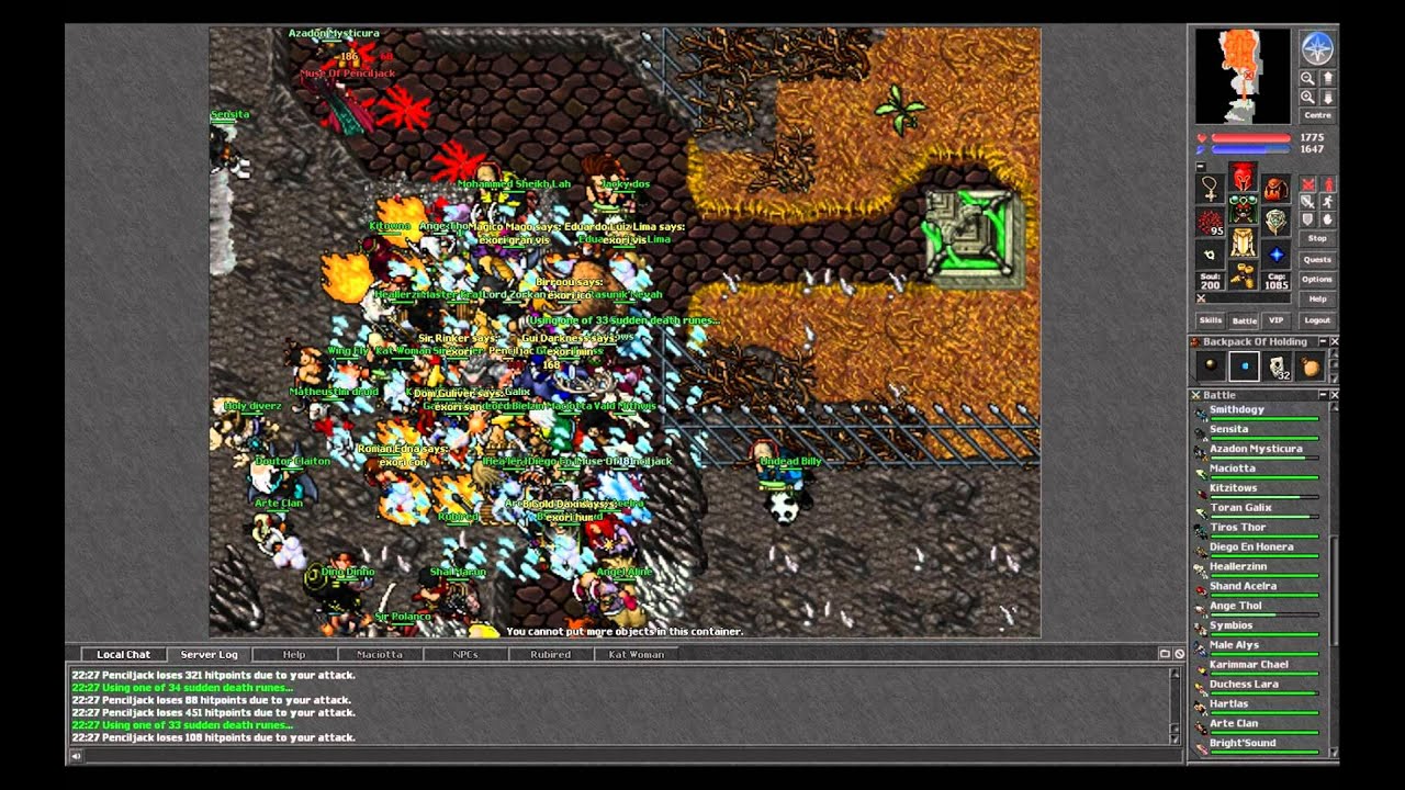 [Tibia 15 Years] Honera killing Penciljack