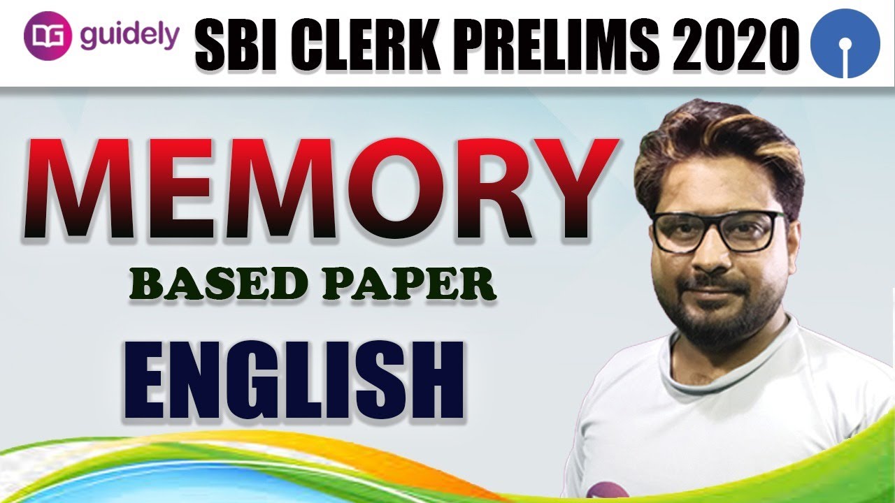 Memory Based Paper - English | SBI Clerk Prelims 2020 - Guidely