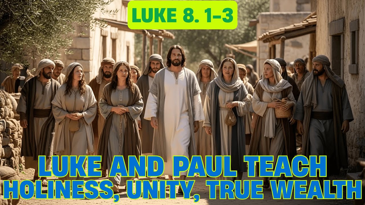 Luke 8. 1-3 | Gospel Reflection: Luke and Paul Teach Holiness, Unity, True Wealth