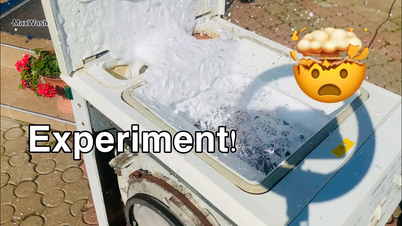 Experiment: Extreme Sudslock in a Top-Load Washing Machine.