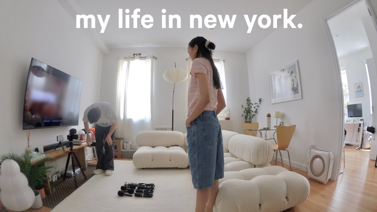 Simple days in NYC, cooking for friends, relationship pet peeves, foster puppy | living alone vlog