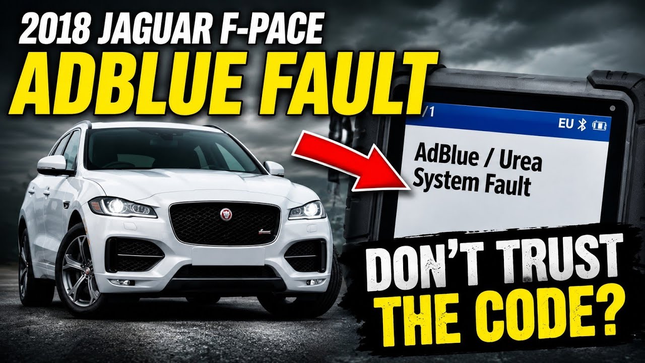 2018 Jaguar F-Pace AdBlue Fault – Don’t Replace Parts Until You Check This