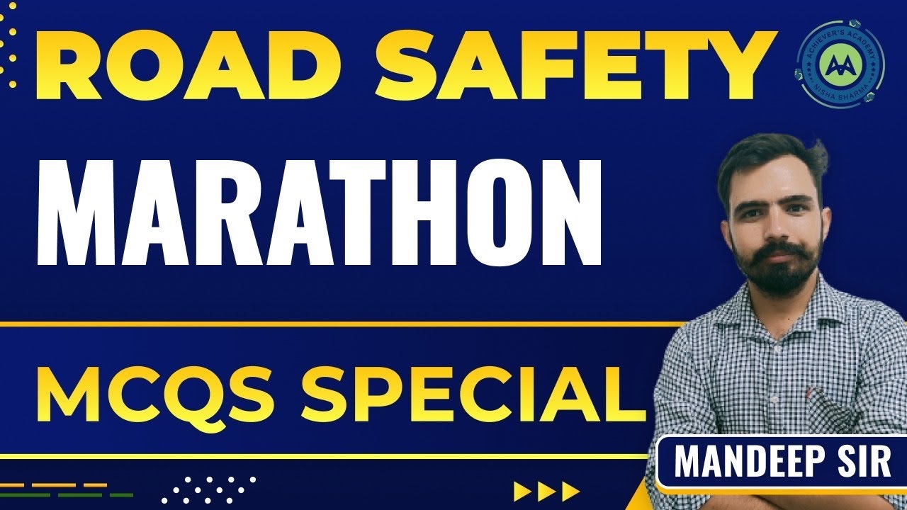 Road Safety MCQ Marathon For TGT Screening by Mandeep Sir Achievers Academy