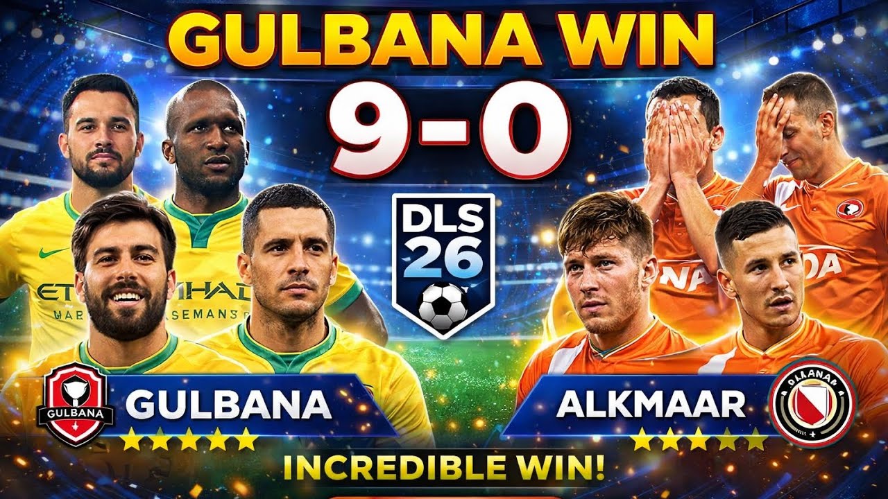 DLS 26 Division 4 Game 6 9–0 BIGGEST WIN! 🔥 GULBANA Destroyed Opponent | DLS 26