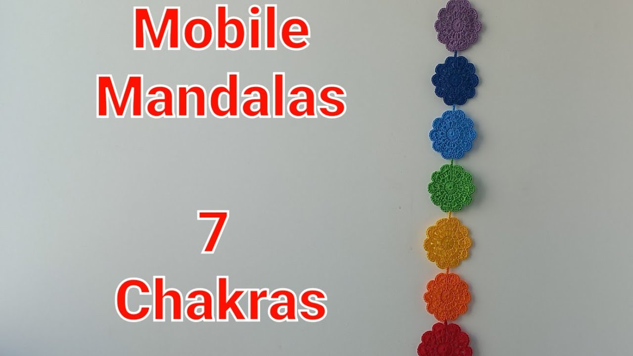 Mobile de mandala  dos 7 chakras