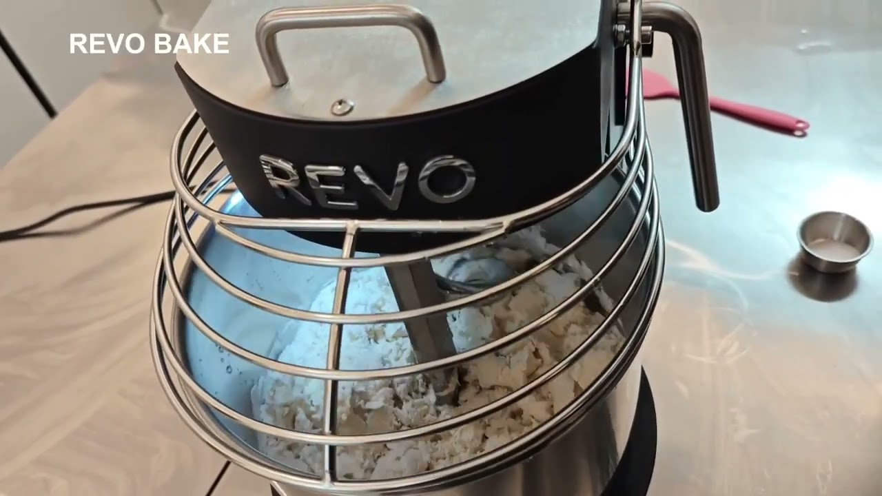 Quick demonstration showing how the Revo Bake Titan Tilt 5 Spiral Mixer handles a very small dough.