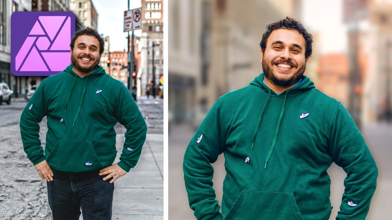 The BEST Way to Blur Backgrounds in Affinity Photo!