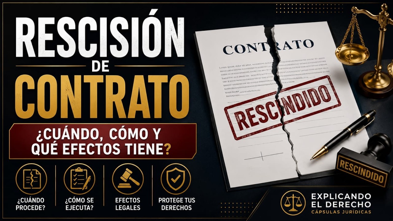 Rescisión de contrato, elementos para su procedencia.