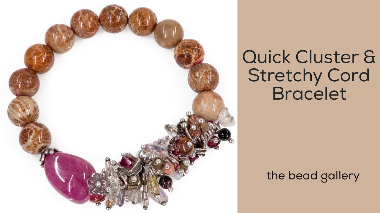 Браслет из эластичного шнура Quick Cluster в галерее The Bead Gallery, Гонолулу