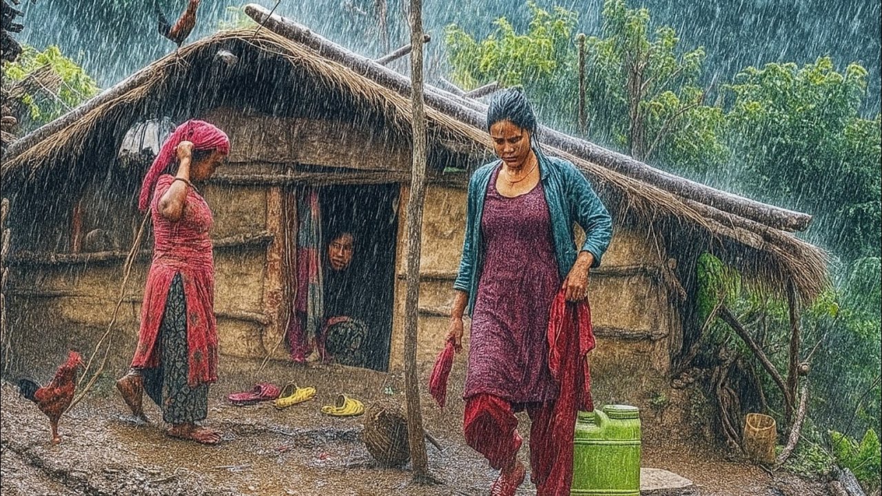 This Is Himalyan Nepali Mountain Village Life Rainy Season | Naturelly Beautif Village in RuralNepal