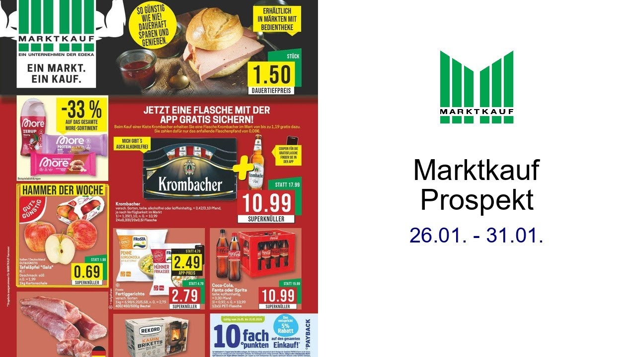 Marktkauf Prospekt   26.01. - 31.01.