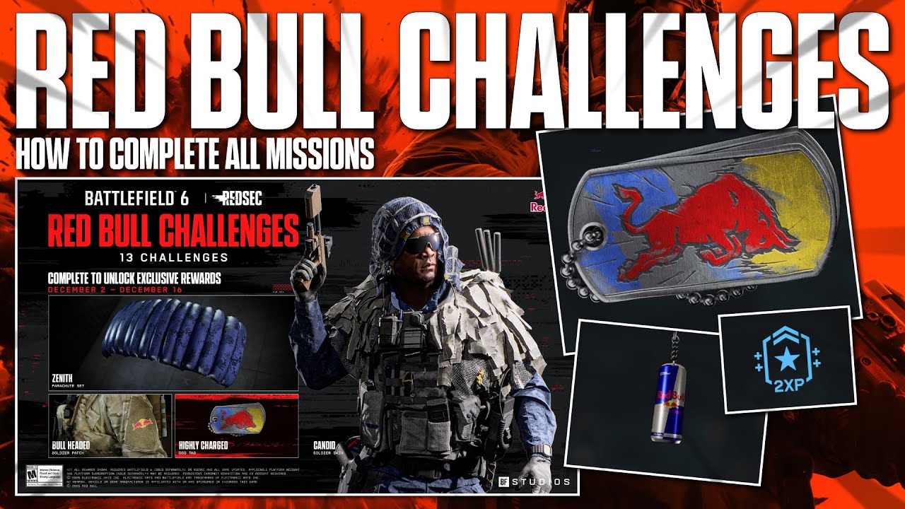 Battlefield 6 RED BULL Challenges - How To Complete All Missions!