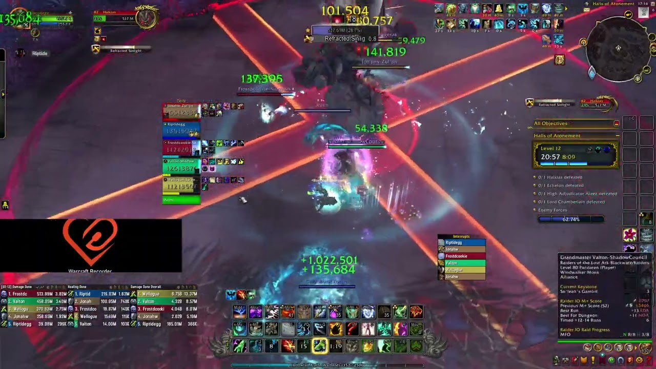 Mythic+ | Farseer Resto Shaman | Halls of Atonement +12 | TWW Season 3