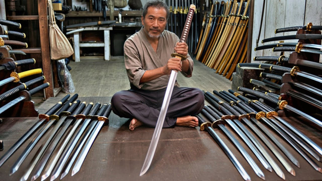 🔥 Forging a Samurai Katana from Massive Bearing – Epic Crafting & How to Gold Extraction In Laptops