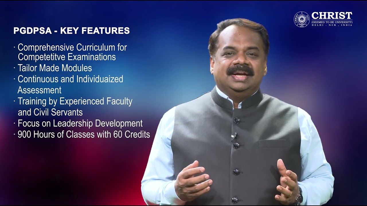 Post Graduate Diploma in Public Services and Administration | CHRIST Delhi NCR
